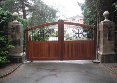 wooden style gates